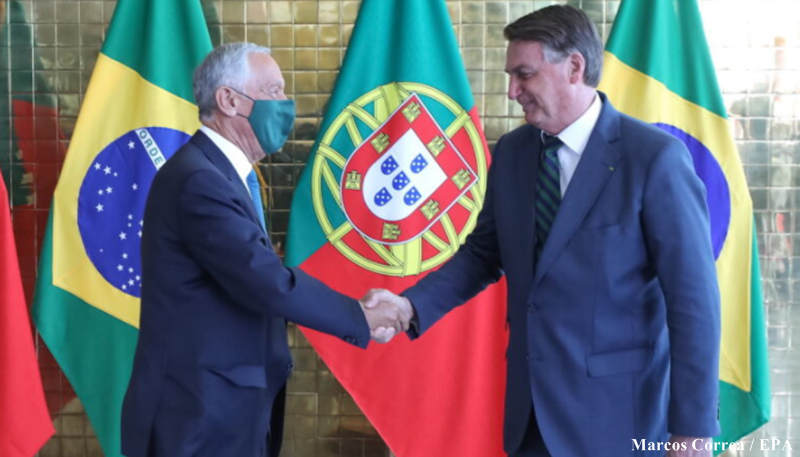 Marcelo Rebelo de Sousa e Jair Bolsonaro